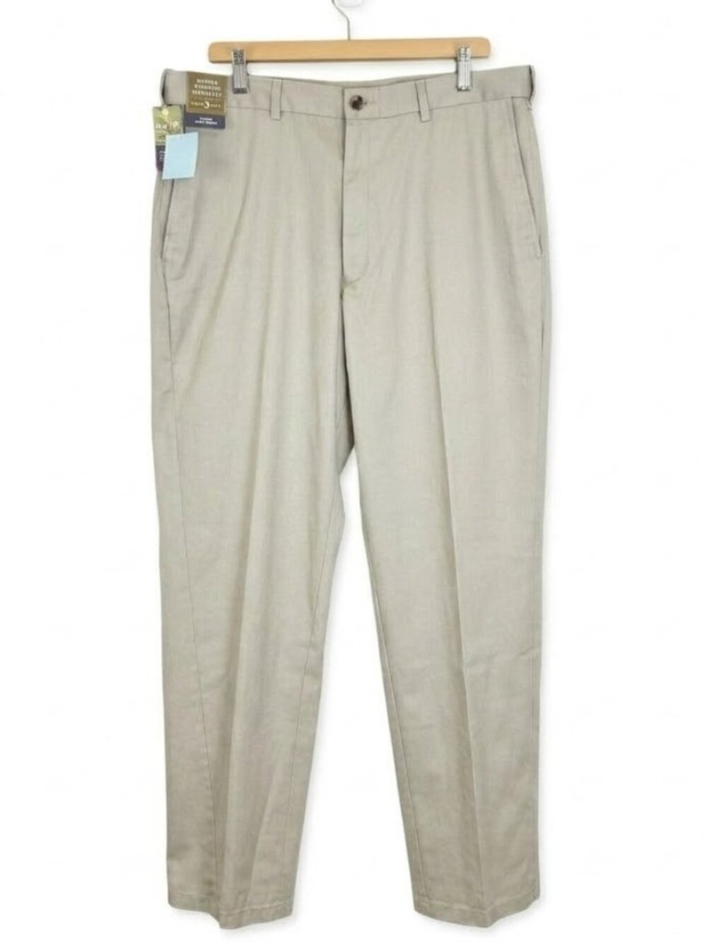 Haggar Men's 38x34 Pants Iron Free Premium Khaki